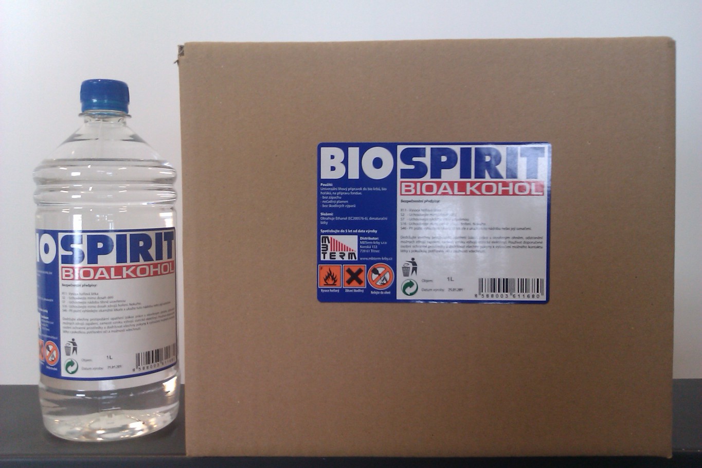 Zobrazit detail zboží: MBTERM Bioethanol -cena za balení 6x1L Biolíh (Příslušenství)